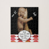 Baby Girl Birth Record Puzzle (Vertikal)