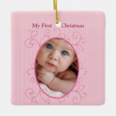 Baby Girl Birth Stats 1. Keramikornament (Vorderseite)