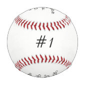 Baby Girl Birth Stats Keepake Baseball (Rückseite)