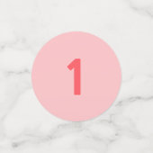 Baby Girl Birthday auf Rosa & Weiß Konfetti (Klein Vorderseite)