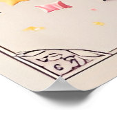 Baby Girl Birthday Poster (Ecke)