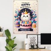 Baby Girl Birthday Poster (Heimbüro)