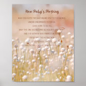 Baby Girl Blessing Wall Decor Poster (Vorne)