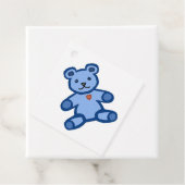 Baby Girl Blue Teddybär Geschenkanhänger (Beispiel)