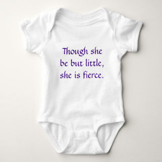 Baby Girl Bodysuit "Obwohl sie nur klein ist" Baby Strampler