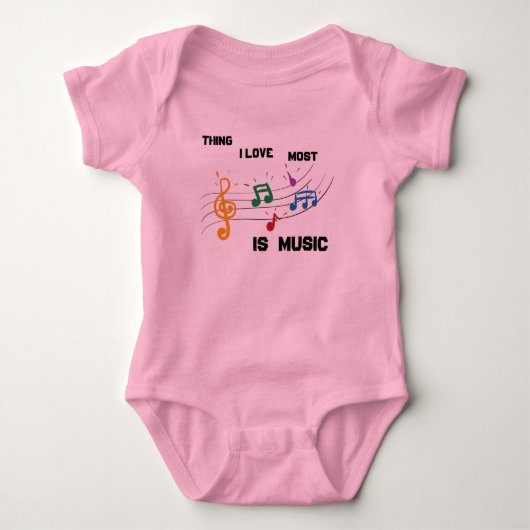 Baby Girl Bodysuit Pink Strampler (Vorderseite)