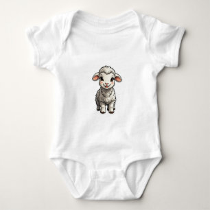 Baby Girl Bodysuits Schafe Cartoon