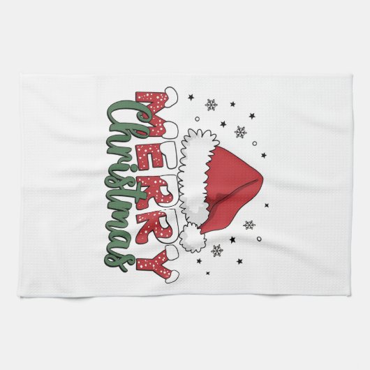 Baby Girl Boy Christmas Outfit Geschirrtuch (Horizontal)