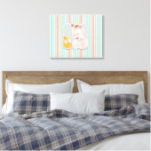 Baby Girl Boy Foto [20x16 Zoll] Canvas Print Leinwanddruck (Insitu (Schlafzimmer))