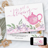 Baby Girl braut 3 Foto Niedlich Teapot Schwangersc Ankündigung