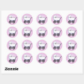 Baby Girl Buggy Sticker (Blatt)