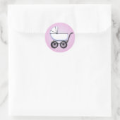 Baby Girl Buggy Sticker (Tasche)