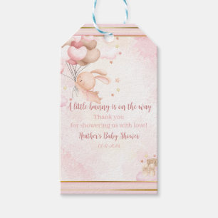 Baby Girl Bunny Baby Shower Windel Lotterie Geschenkanhänger