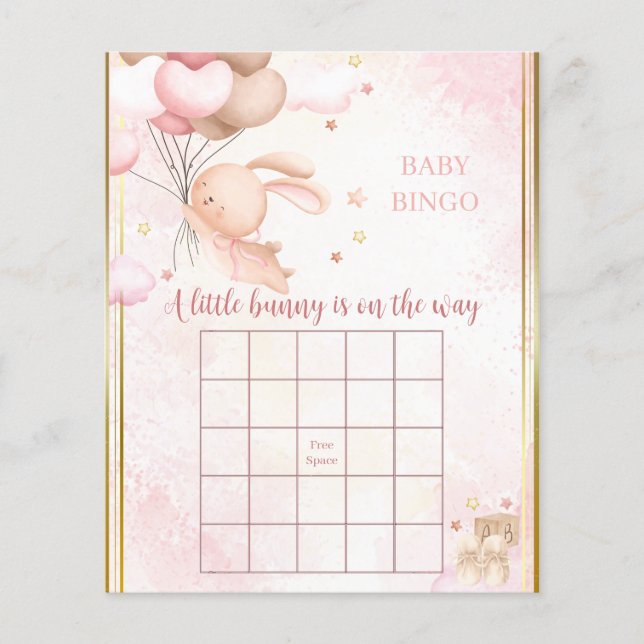 Baby Girl Bunny Baby Showspiel (Vorderseite)
