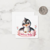 Baby Girl Cards Mitteilungskarte (Vorderseite/Rückseite Beispiel)