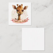 Baby Girl Cards Mitteilungskarte (Vorne/Hinten)