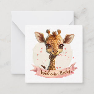 Baby Girl Cards Mitteilungskarte