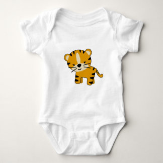 Baby Girl Cartoon Tiger Baby Strampler