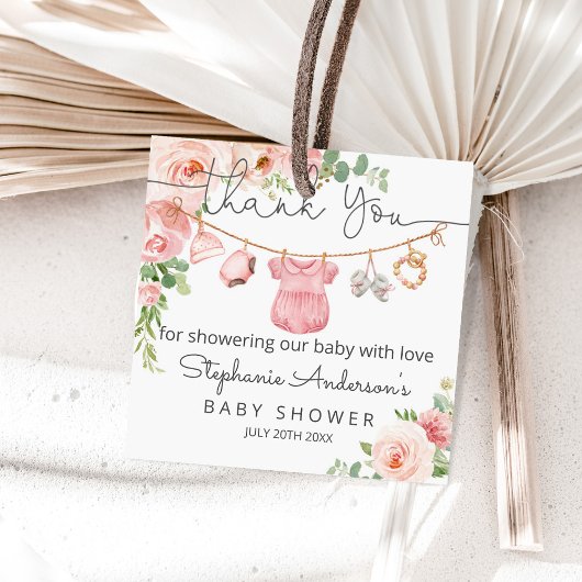 Baby Girl Clothes Baby Dusche Square Gevor Label Quadratischer Aufkleber