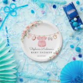 Baby Girl Clothes Babydusche Papierplatte Pappteller (Party)