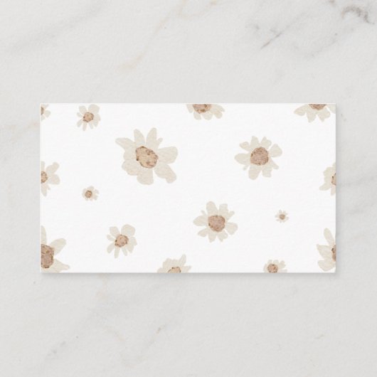 Baby Girl Clothesline Boho Bücher für Baby Begleitkarte (Rückseite)