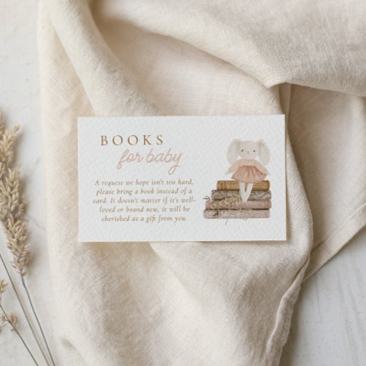 Baby Girl Clothesline Boho Bücher für Baby Begleitkarte