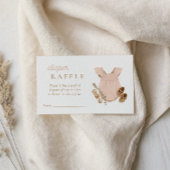 Baby Girl Clothesline Boho Diaper Raffle Begleitkarte