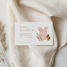 Baby Girl Clothesline Boho Diaper Raffle