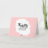 Baby Girl Congratulations Card Karte (Rückseite)