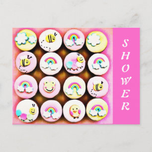 Baby Girl Cupcakes Postkarte