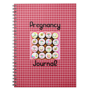 Baby Girl Cupcakes Pregnancy Journal Notizblock