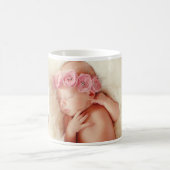 Baby Girl Custom Foto Collage Kaffeetasse (Mittel)