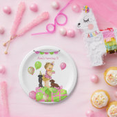 Baby Girl Dackel Geburtstagsparty Teller (Party)