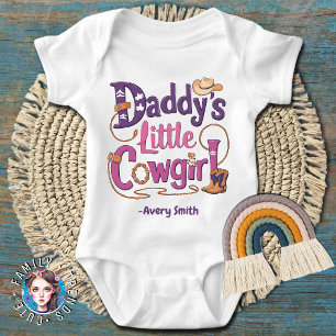Baby Girl Daddys kleines Cowgirl Strampler