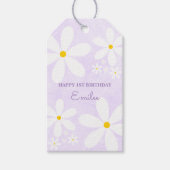 Baby Girl Daisy (Lila) Geschenkanhänger (Vorderseite)