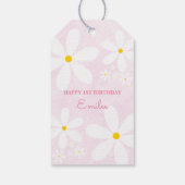 Baby Girl Daisy (Pink) Geschenkanhänger (Rückseite)