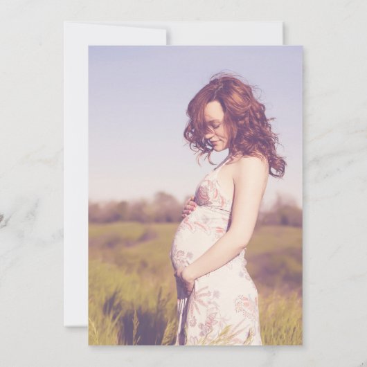 Baby Girl Danke-Card Dankeskarte (Rückseite)