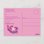 Baby Girl Danke Foto Postcard Postkarte (Rückseite)