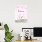 Baby Girl Delivery Baby Poster (Heimbüro)