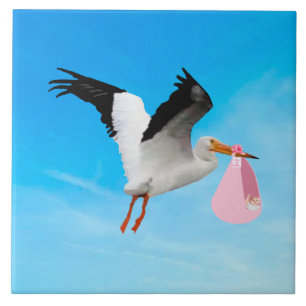 Baby Girl Delivery Keramik Tile Fliese