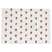 Baby Girl Dog Maroon Große Geschenktüte (Rückseite)