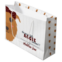 Baby Girl Dog Maroon Große Geschenktüte