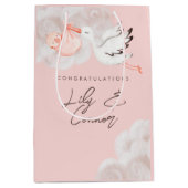 Baby Girl Duft Geschenktasche Mittlere Geschenktüte (Vorderseite)