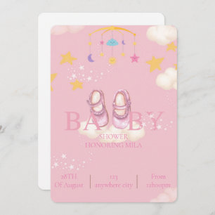 Baby-Girl-Dusche Einladungen, digitaler Download Einladung