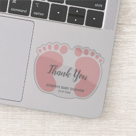 Baby Girl Dusche Gastgeschenk Vielen Dank Aufkleber