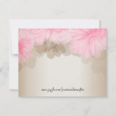 Baby Girl Dusche, Niedlich Pink, Einladung (Rückseite)