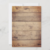 Baby Girl Dusche Niedlich rustikale Winterhirsche Einladung (Rückseite)