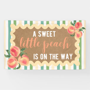Baby Girl Duwer Banner Peach Thema Party Hintergru