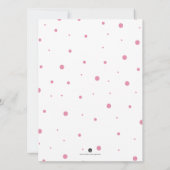 Baby Girl Duwer Einladungen Wasserfarbenfox (Rückseite)