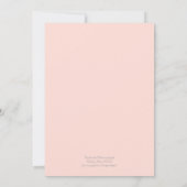 Baby Girl Duwer Little Deer Antler Rose Blumenstra Einladung (Rückseite)